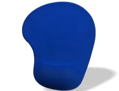 Tapis souris q-connect repose-poignet mousse augmente confort facilement nettoyable coloris bleu