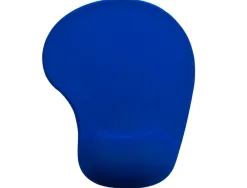 Tapis souris q-connect repose-poignet mousse augmente confort facilement nettoyable coloris bleu