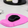 Tapis souris q-connect repose-poignet mousse augmente confort facilement nettoyable coloris rose