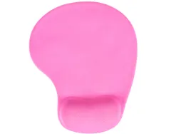 Tapis souris q-connect repose-poignet mousse augmente confort facilement nettoyable coloris rose