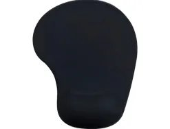 Tapis souris q-connect repose-poignet mousse augmente confort facilement nettoyable coloris noir