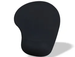 Tapis souris q-connect repose-poignet mousse augmente confort facilement nettoyable coloris noir