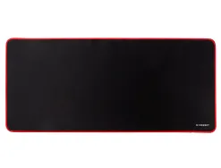 Tapis souris q-connect xxl 900x400mm coloris noir avec bord rouge