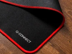 Tapis souris q-connect xxl 900x400mm coloris noir avec bord rouge