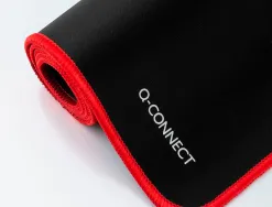 Tapis souris q-connect xxl 900x400mm coloris noir avec bord rouge