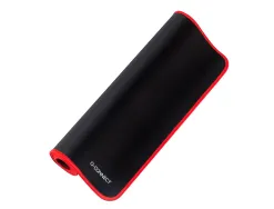 Tapis souris q-connect xxl 900x400mm coloris noir avec bord rouge