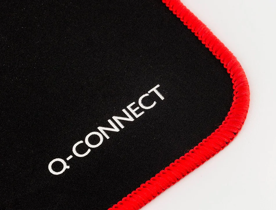 Tapis souris q-connect xxl 900x400mm coloris noir avec bord rouge