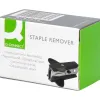 Ôte-agrafe q-connect plastique métal agrafes standard coloris noir
