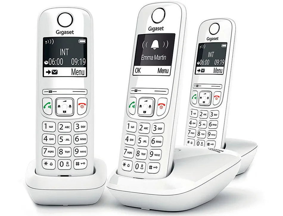 Telephone gigaset sans fil trio as690a blanc