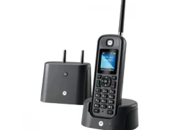 Telephone sans fil motorola o201 afficheur couleur 1,8" longue portee 1km coloris noir