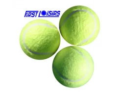 Tennis first loisirs balles de tennis non pressurisees lot de 3 coloris jaune