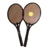 Tennis first loisirs raquette tennis pvc initiation au tennis legeres lot de 2 raquettes et 1 balle
