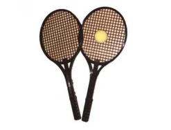 Tennis first loisirs raquette tennis pvc initiation au tennis legeres lot de 2 raquettes et 1 balle