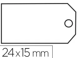 Étiquette à fil apli agipa 15x24mm cartonnette blanche fil blanc coton paquet 200 unités