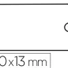 Étiquette à fil apli agipa 13x20mm cartonnette blanche fil blanc coton paquet 200 unités