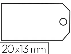 Étiquette à fil apli agipa 13x20mm cartonnette blanche fil blanc coton paquet 200 unités