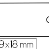Étiquette à fil apli agipa 18x29mm cartonnette blanche fil blanc coton paquet 200 unités