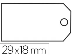 Étiquette à fil apli agipa 18x29mm cartonnette blanche fil blanc coton paquet 200 unités