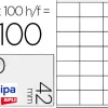 Étiquette adhésive apli agipa imprimante laser copieur 70x42mm boîte 2100 unités