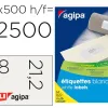 Étiquette adhésive apli agipa multi-usage 38x21.2mm coins droits boîte 32500 unités 500 feuilles