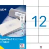 Étiquette adhésive apli agipa multi-usage 105x48mm toute imprimante boîte 1200 unités