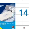 Étiquette adhésive apli agipa multi-usage 105x42mm toute imprimante boîte 1400 unités