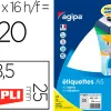 Étiquette adhésive apli agipa 48.5x25mm multiusage étui a5 320u