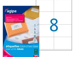 Étiquette adhésive apli agipa imprimante laser copieur 105x72mm boîte 800 unités