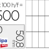 Étiquette adhésive apli agipa multi-usage 70x50.8mm toute imprimante boîte 1500 unités