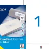 Étiquette adhésive apli agipa multi-usage 210x297mm toute imprimante boîte 100 unités