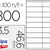 Étiquette adhésive apli agipa multi-usage 63.5x46.6mm toute imprimante coins arrondis boîte 1800 unités