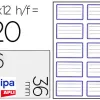 Étiquette adhésive apli agipa écolier 36x56mm pochette 120 unités