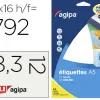 Étiquette adhésive apli agipa multi-usage 12x18.3mm laser jet d'encre formats paramétrés étui a5 1792 unités
