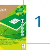 Étiquette adhésive apli agipa multi-usage recyclée permanente coins droits 210x297mm boîte 100 unités