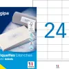 Étiquette adhésive apli agipa multi-usage 70x35mm toute imprimante boîte 2400 unités