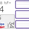 Étiquette adhésive apli agipa 34x75mm lignée coloris bleu pochette 24 unités