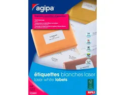 Étiquette adhésive apli agipa imprimante laser copieur 105x35mm boîte 1600 unités