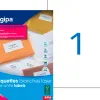 Étiquette adhésive apli agipa imprimante laser copieur 210x297mm boîte 100 unités