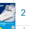 Étiquette adhésive apli agipa multi-usage 210x148.5mm toute imprimante boîte 200 unités
