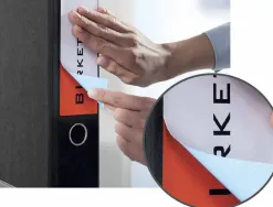 Étiquette adhésive avery dos classeur opaque laser 192x61mm boîte 100 unités