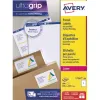 Étiquette adhésive avery laser opaque très blanche 199.6x289.1mm boîte 100 unités