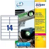 Étiquette adhésive avery ultra-résistante impression laser 99.1x38.1mm pochette 540 unités