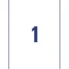 Étiquette adhésive avery ultra-résistante polyéthylène blanc impression laser 210x297mm boîte 10 unités