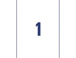 Étiquette adhésive avery ultra-résistante polyéthylène blanc impression laser 210x297mm boîte 10 unités