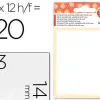 Étiquette adhésive liderpapel 14x53mm coloris blanc écriture manuelle pochette 10 feuilles + 2 gratuites 1200 unités