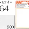 Étiquette adhésive liderpapel 8x12mm coloris blanc écriture manuelle pochette 10 feuilles + 2 gratuites 8640 unités