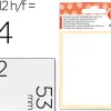 Étiquette adhésive liderpapel 53x82mm coloris blanc écriture manuelle pochette 10 feuilles + 2 gratuites 240 unités