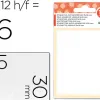 Étiquette adhésive liderpapel 30x95mm coloris blanc écriture manuelle pochette 10 feuilles + 2 gratuites 240 unités