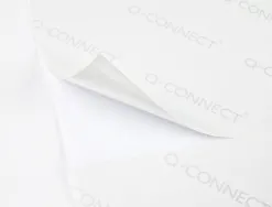 Étiquette adhésive q-connect 52.5x21.2mm coins droits imprimante jet encre laser copieur boîte 100 feuilles 5600 unités