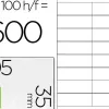 Étiquette adhésive q-connect 105x35mm coins droits imprimante jet d'encre laser copieur boîte 100 feuilles 1600 unités